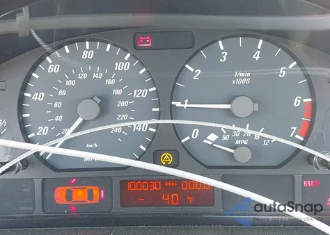 2001 BMW 325Ci из США, поврежденный, VIN WBABS33491JY41889